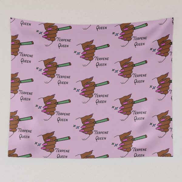 Item preview, Terpene Queen Weed Joint Black Woman With Hot Pink Nails Design - For Stoners/Smoker Girls 420/Weed/Marijuana/Cannabis/Pot Lovers designed and sold by SteamParliament.