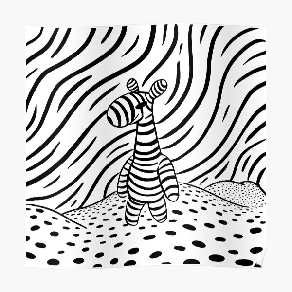 Dots and stripes Poster