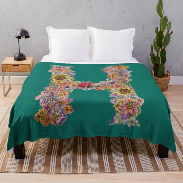 Item preview, H Floral Initial designed and sold by Lenaartist.