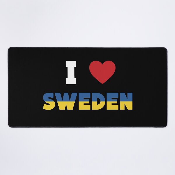 Item preview, I Love Sweden, Red Heart with Sweden Flag designed and sold by Hamza Gourram.