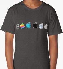 Apple Logo Evolution History Long T-Shirt