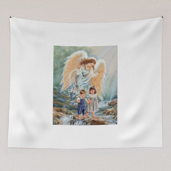Item preview, Angel Overlooking Small Children designed and sold by Rowena Jones.