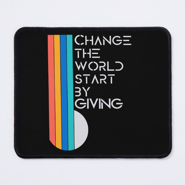 Item preview, Change the World Start By Giving - Vintage Retro Design designed and sold by jamie Omahen.