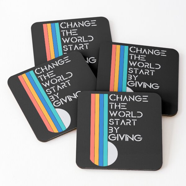 Item preview, Change the World Start By Giving - Vintage Retro Design designed and sold by jamie Omahen.