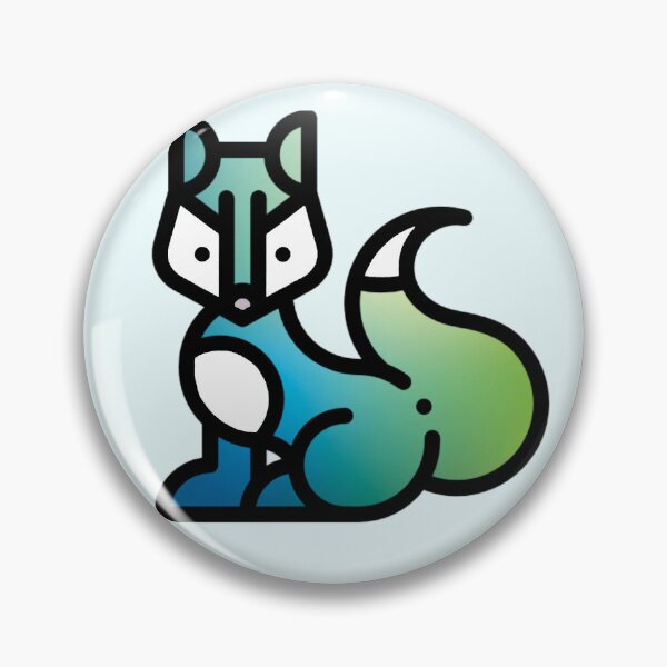Item preview, Elegant cool coloured fox designed and sold by Camilla Wynter.