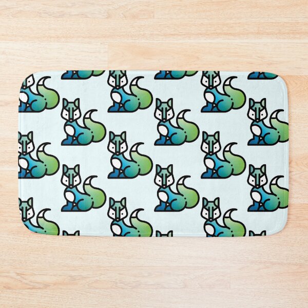Item preview, Elegant cool coloured fox designed and sold by Camilla Wynter.