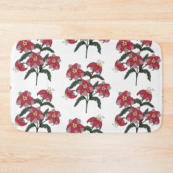 Item preview, Exotic red florals  designed and sold by LKL-Designs.