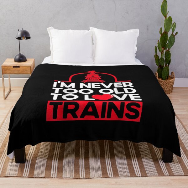 Item preview, Never Too Old To Love Trains Railroad Lovers Train designed and sold by Torokjakab.