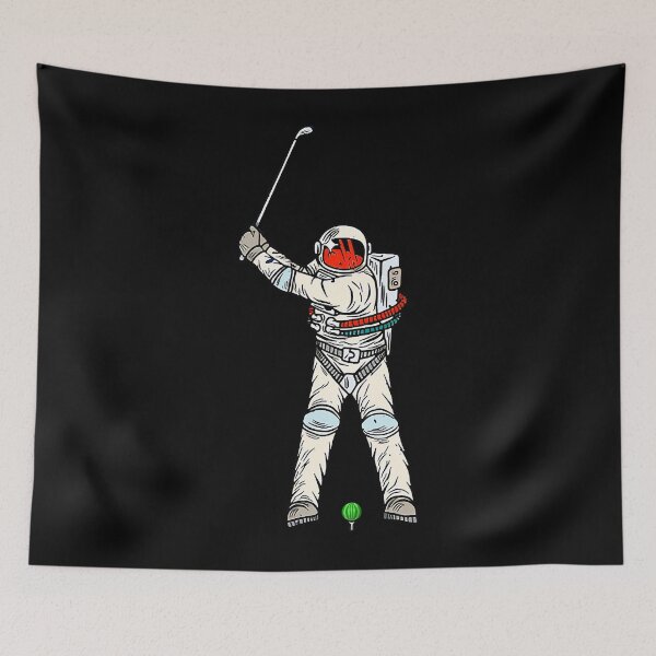 Item preview, funny golf player, astronaut  play golf, funny gift for golf player  designed and sold by LeaMijares.