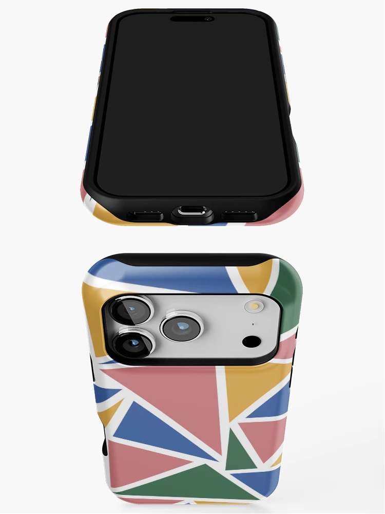 Thumbnail 3 of 4, iPhone Case, Geometric Triangles Pattern designed and sold by sofibelen.