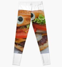 Googly Eye Burger Boy Leggings