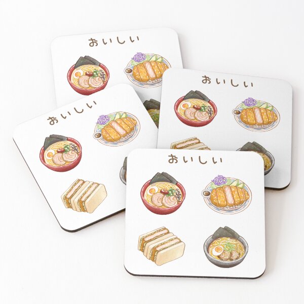 Item preview, Japanese Food 日本美食插畫 - Ramen & Tonkatsu 拉麵與豬排 designed and sold by Rose Chiu.