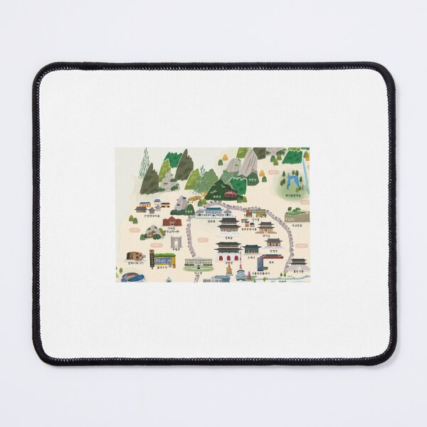 Item preview, Illustration Touring map of Seoul Korea you must know designed and sold by muriwaimall.