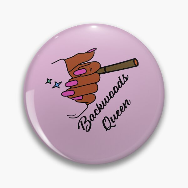 Item preview, Backwoods Queen Weed Blunt Black Woman With Hot Pink Nails Design - For Stoners/Smoker Girls 420/Weed/Marijuana/Cannabis/Pot Lovers designed and sold by SteamParliament.
