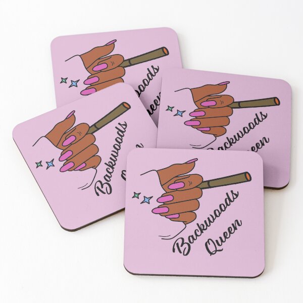 Item preview, Backwoods Queen Weed Blunt Black Woman With Hot Pink Nails Design - For Stoners/Smoker Girls 420/Weed/Marijuana/Cannabis/Pot Lovers designed and sold by SteamParliament.