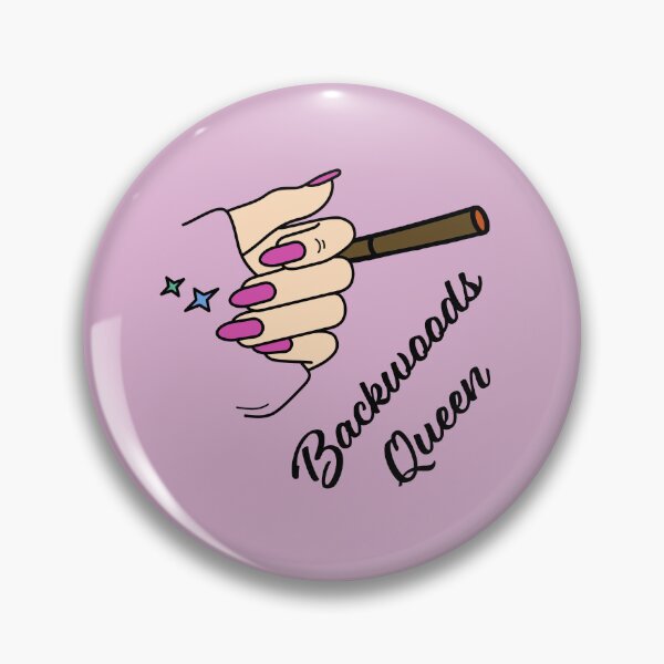 Item preview, Backwoods Queen Weed Blunt Woman With Hot Pink Nails Design - For Stoners/Smoker Girls 420/Weed/Marijuana/Cannabis/Pot Lovers designed and sold by SteamParliament.