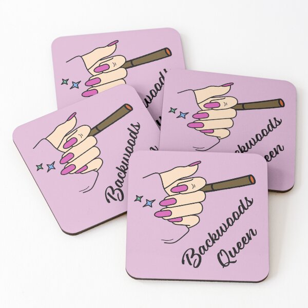 Item preview, Backwoods Queen Weed Blunt Woman With Hot Pink Nails Design - For Stoners/Smoker Girls 420/Weed/Marijuana/Cannabis/Pot Lovers designed and sold by SteamParliament.