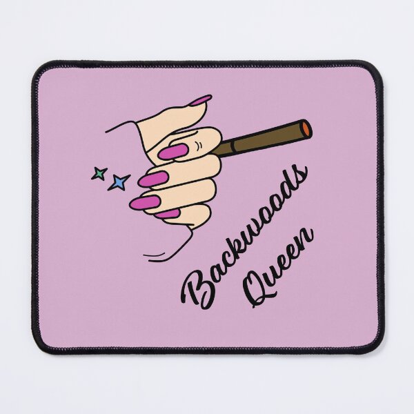 Item preview, Backwoods Queen Weed Blunt Woman With Hot Pink Nails Design - For Stoners/Smoker Girls 420/Weed/Marijuana/Cannabis/Pot Lovers designed and sold by SteamParliament.