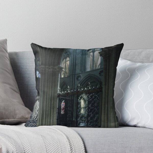 Item preview, Grille and Golden Inscription about Lanfranc here 1063 Canterbury 1070 Nave of L'Abbaye aux Hommes Caen 19840819 0042  designed and sold by Fred Mitchell.