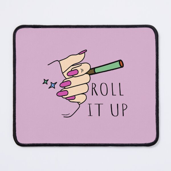 Item preview, Roll It Up Weed Joint Woman With Hot Pink Nails Design - For Stoners/Smoker Girls 420/Weed/Marijuana/Cannabis/Pot Lovers designed and sold by SteamParliament.