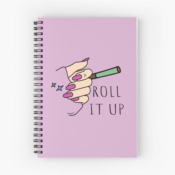 Item preview, Roll It Up Weed Joint Woman With Hot Pink Nails Design - For Stoners/Smoker Girls 420/Weed/Marijuana/Cannabis/Pot Lovers designed and sold by SteamParliament.