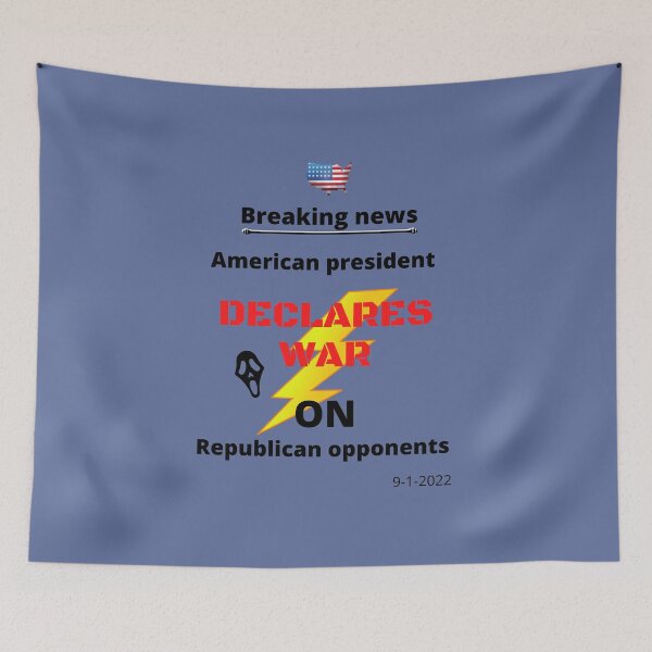 Item preview, American President declares war on republicans designed and sold by rocklegends99.
