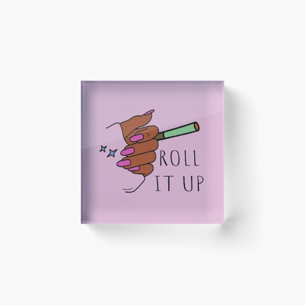 Item preview, Roll It Up Weed Joint Black Woman With Hot Pink Nails Design - For Stoners/Smoker Girls 420/Weed/Marijuana/Cannabis/Pot Lovers designed and sold by SteamParliament.