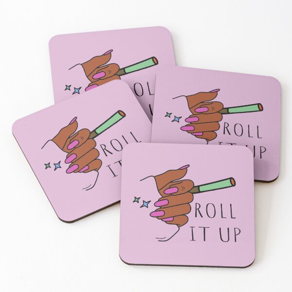 Item preview, Roll It Up Weed Joint Black Woman With Hot Pink Nails Design - For Stoners/Smoker Girls 420/Weed/Marijuana/Cannabis/Pot Lovers designed and sold by SteamParliament.