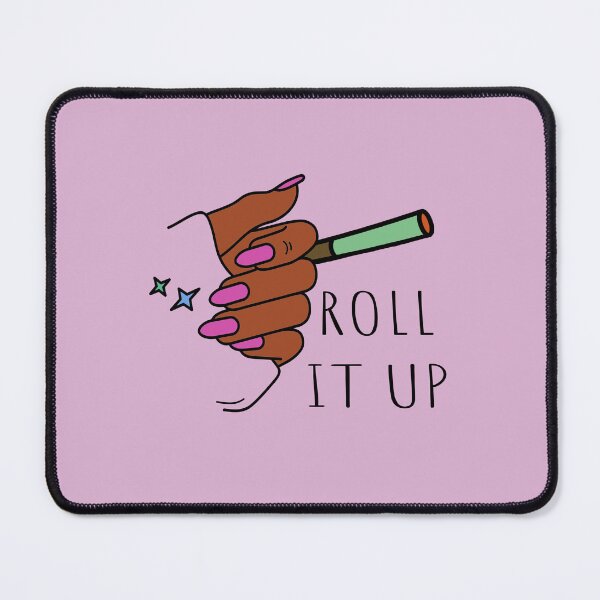 Item preview, Roll It Up Weed Joint Black Woman With Hot Pink Nails Design - For Stoners/Smoker Girls 420/Weed/Marijuana/Cannabis/Pot Lovers designed and sold by SteamParliament.