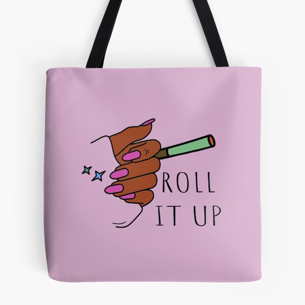 Item preview, Roll It Up Weed Joint Black Woman With Hot Pink Nails Design - For Stoners/Smoker Girls 420/Weed/Marijuana/Cannabis/Pot Lovers designed and sold by SteamParliament.
