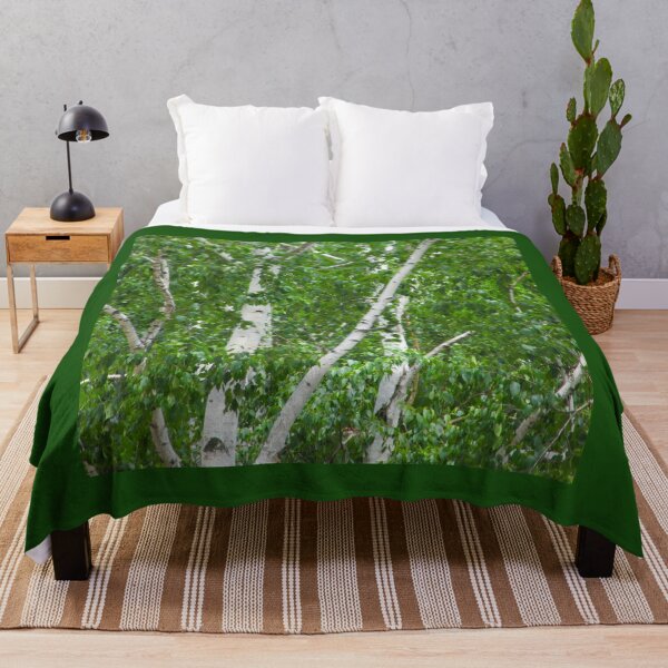Item preview, Birch Tree Photography Green White Woods Forest Summer designed and sold by Siela.