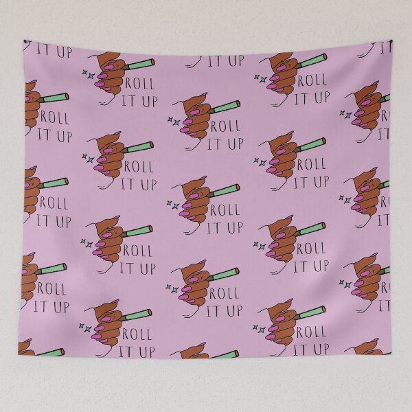 Item preview, Roll It Up Weed Joint Black Woman With Hot Pink Nails Design - For Stoners/Smoker Girls 420/Weed/Marijuana/Cannabis/Pot Lovers designed and sold by SteamParliament.