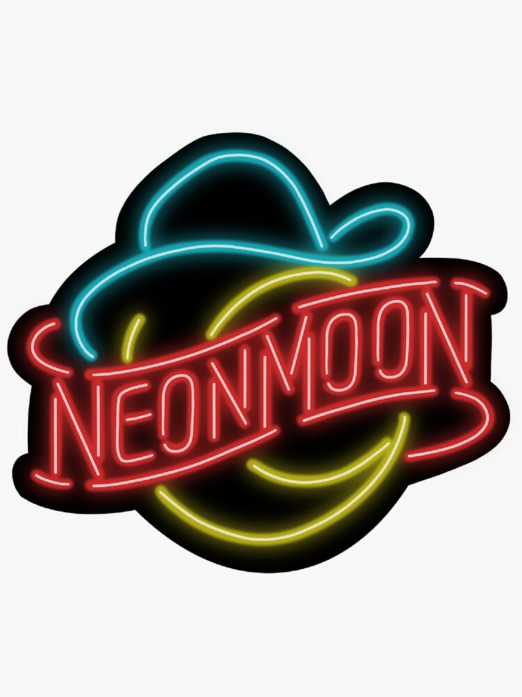 "Brooks and Dunn Neon Moon Sticker" Sticker for Sale by ClaudioKopp Redbubble