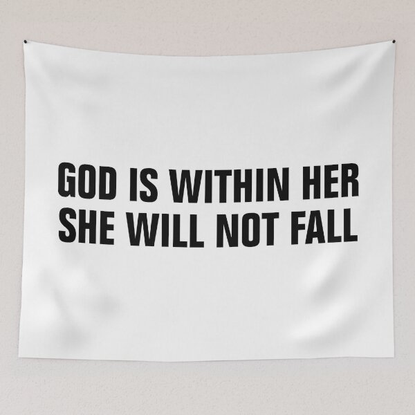 Item preview, God Is Within Her She Will Not Fall Psalm 46:5 Bible Quote designed and sold by allysmar.
