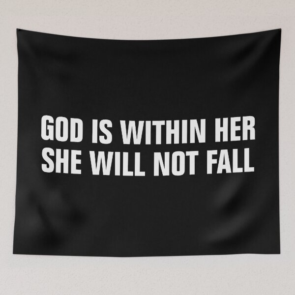 Item preview, God Is Within Her She Will Not Fall Psalm 46:5 Bible Quote designed and sold by allysmar.