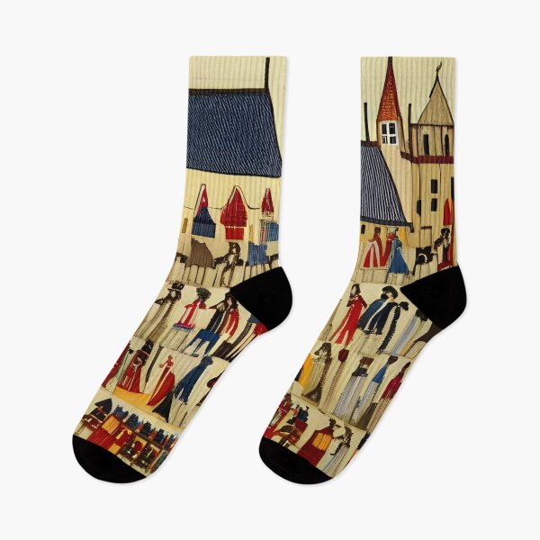 Item preview, Medieval Village designed and sold by IlluminatedPage.