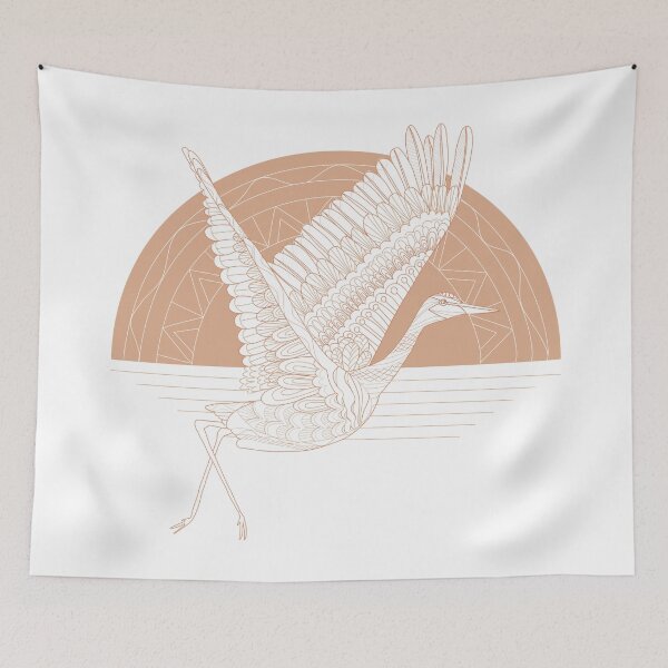 Item preview, Peachy Crane designed and sold by Laura Maxwell.