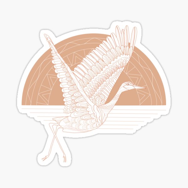Item preview, Peachy Crane designed and sold by Laura Maxwell.