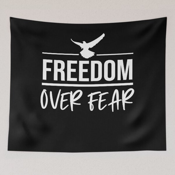 Item preview, Freedom over Fear  designed and sold by AlethKeye.