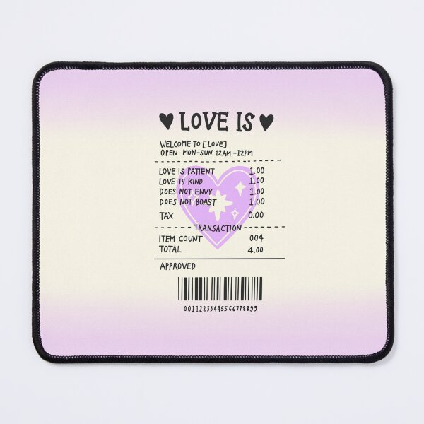 Item preview, Love receipt  designed and sold by skylarhkim.