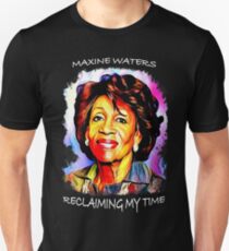 Camiseta unisex Tía Maxine Waters Retrato colorido - Reclamando mi tiempo