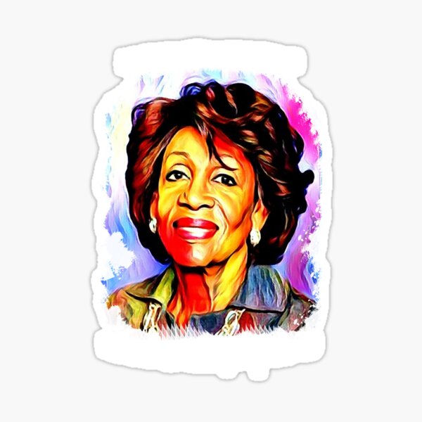 Item preview, Auntie Maxine Waters Colorful Portrait - Reclaiming My Time designed and sold by Indivisible.