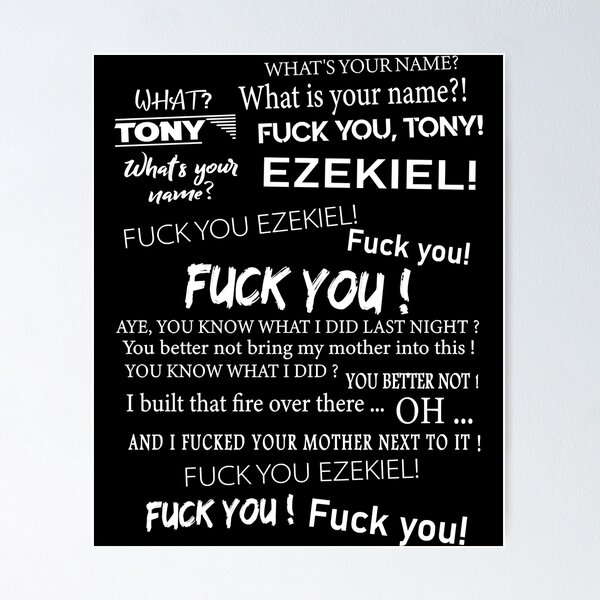 Item preview, Funny Conversation Hey Whats Your Name Tony and Ezekiel designed and sold by AlethKeye.