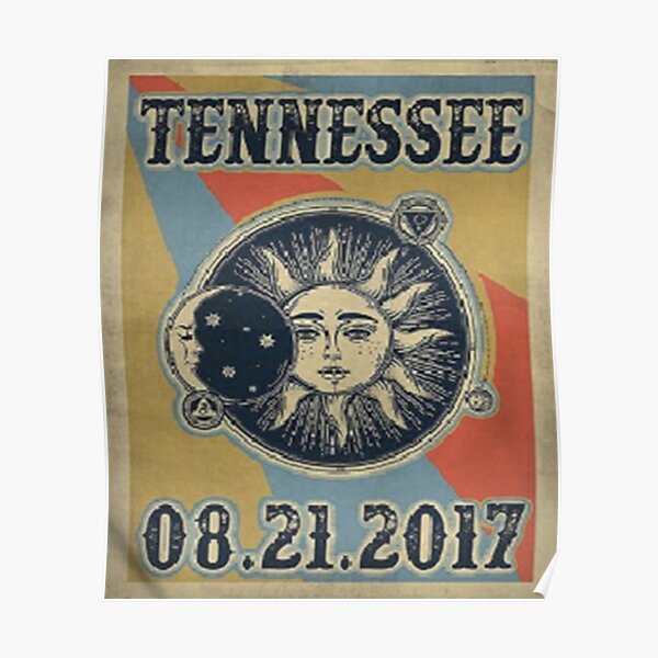 Vintage Solar Eclipse Tennessee 2017 t-shirt Poster