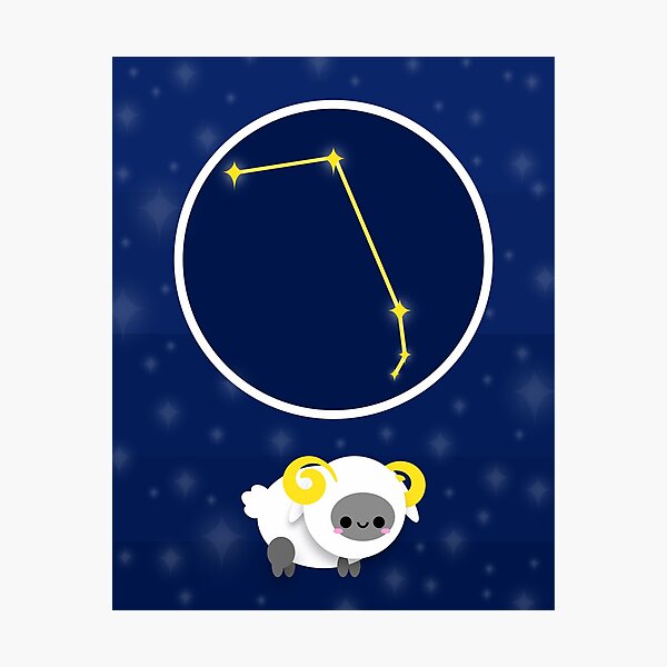 Zodiac constellation, ARIES Photographic Print