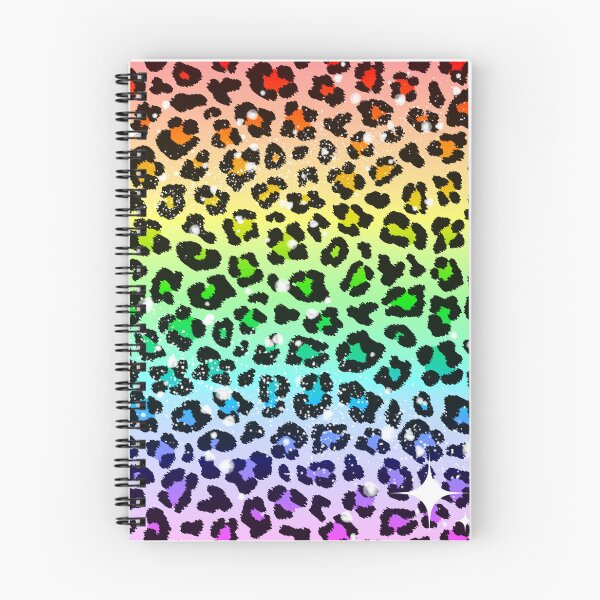 Item preview, Rainbow Leopard Glitter Stars Fun Fun and Funky Design designed and sold by SGNorton.