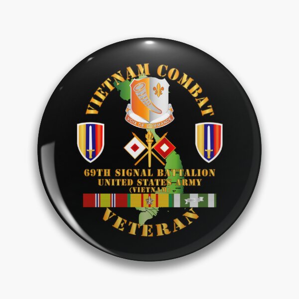 Item preview, Army - Vietnam Combat Vet w 69th Signal Bn DUI - USARV w VN SVC   designed and sold by APComfortPrint.