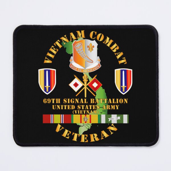 Item preview, Army - Vietnam Combat Vet w 69th Signal Bn DUI - USARV w VN SVC designed and sold by APComfortPrint.