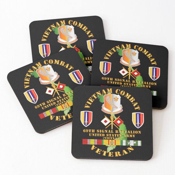 Item preview, Army - Vietnam Combat Vet w 69th Signal Bn DUI - USARV w VN SVC   designed and sold by APComfortPrint.