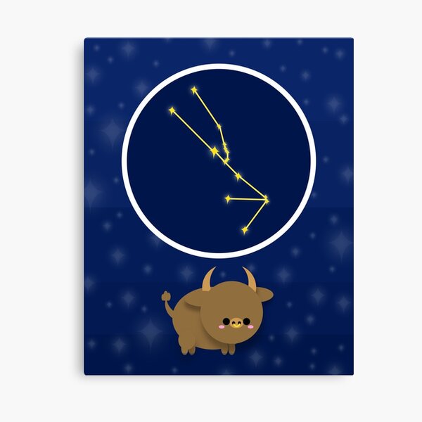 Zodiac constellation, TAURUS Canvas Print